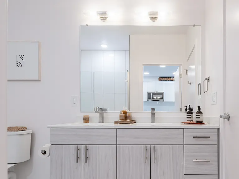 Bright spa inspired bathrooms