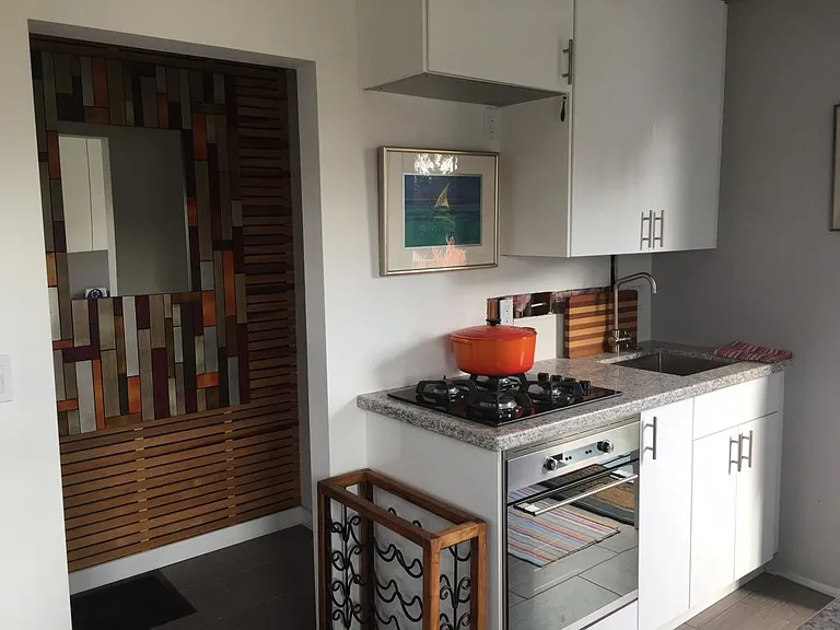 Beautiful kitchen with Italian stove/oven. (There is now al