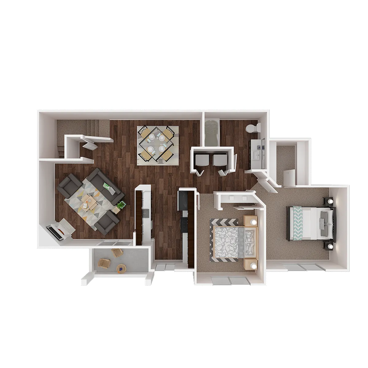 Floor plan Mowich 2x1