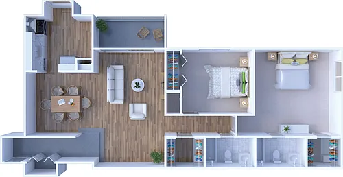 Floor plan 2BR - 2BTH