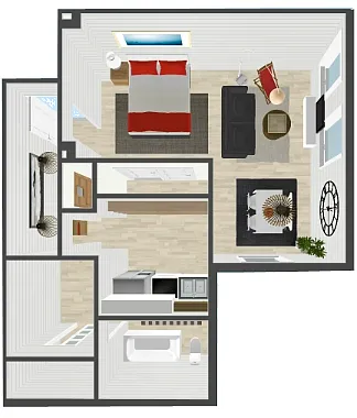 Floor plan Studio