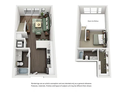 Floor plan 1x1 Loft