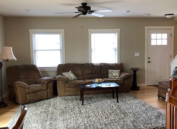 Living room open to kitchen
