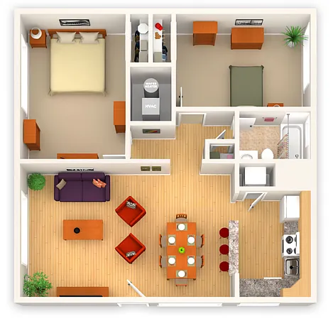 Floor plan The Naples - Terrace