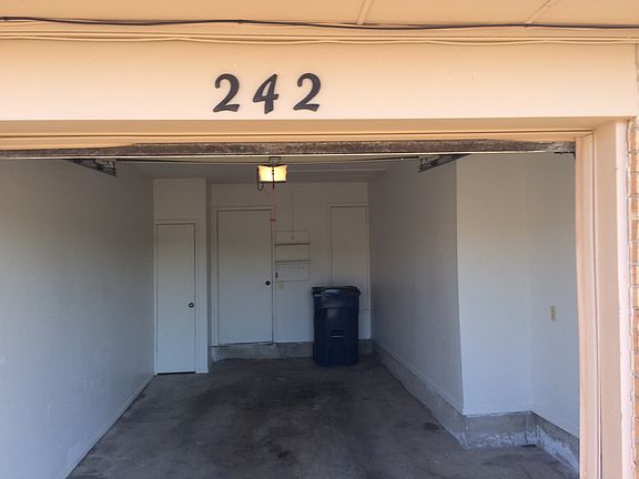 Garage from the front