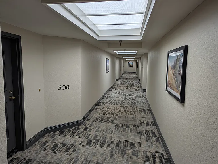 Hallway outside unit