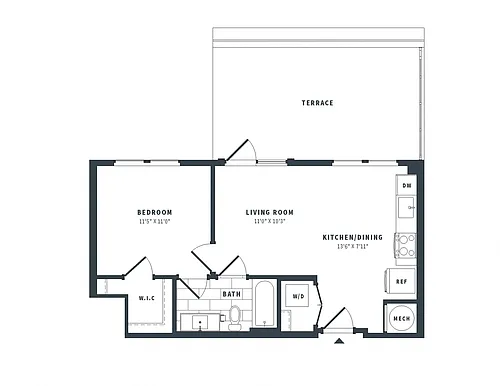Floor plan 1J