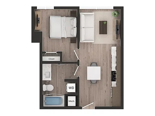 Floor plan 1BD1a