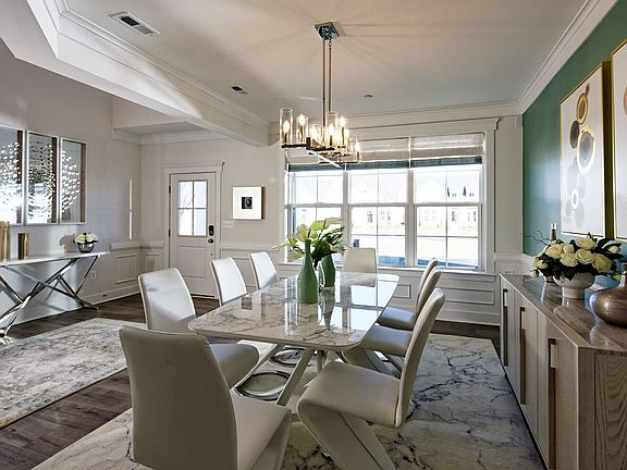 The dining room of the Beckham by Brookfield Residential