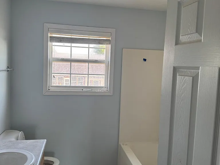 entrance to the common Bathroom with shower upstairs.