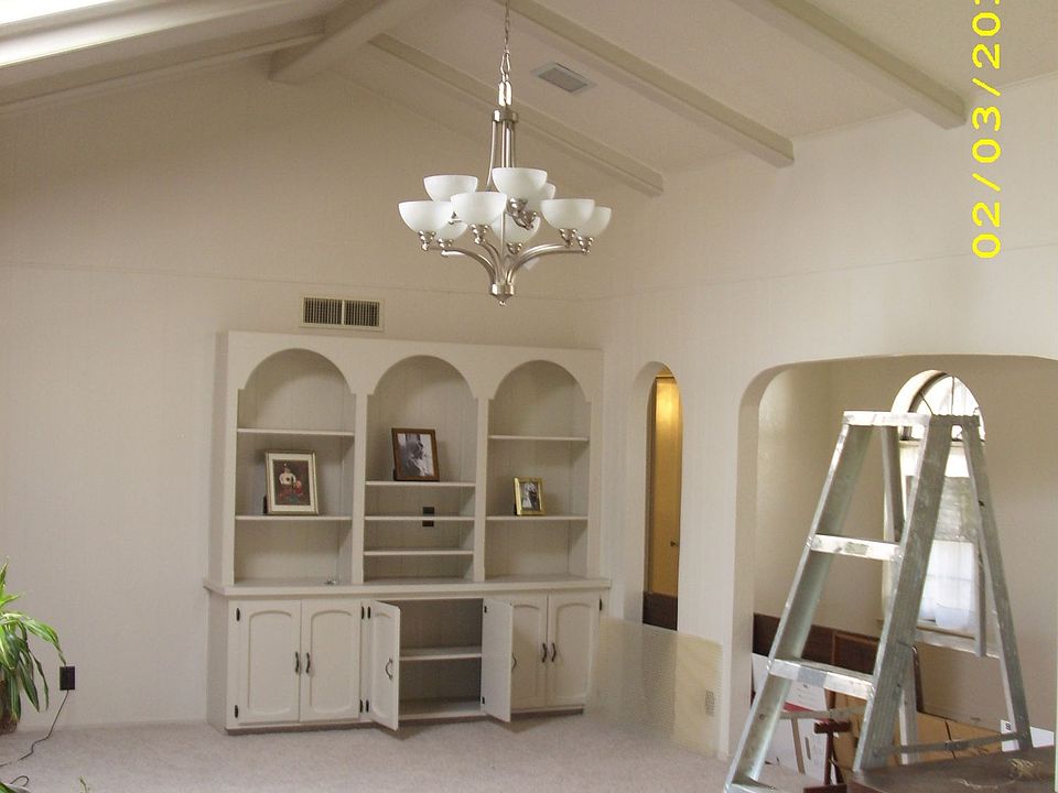 The "Great Room" just after being updated.