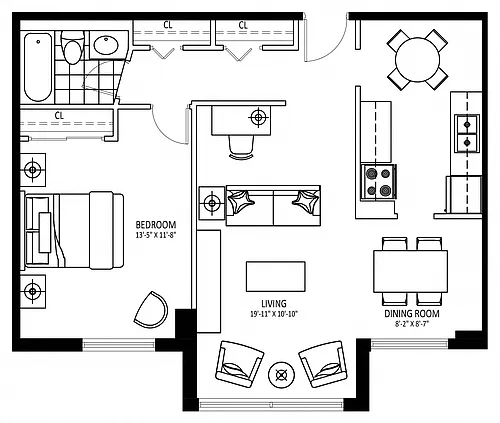 Floor plan 707