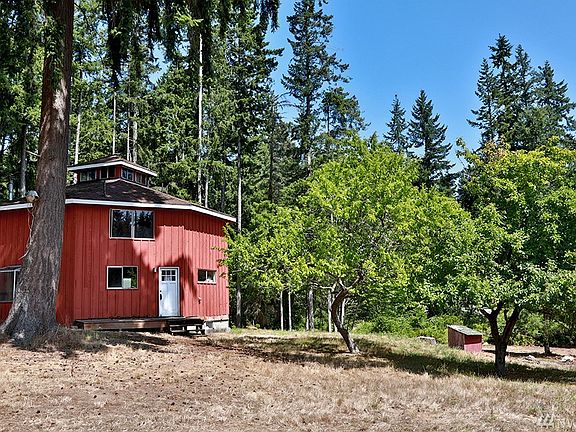 Fruit trees and open space.