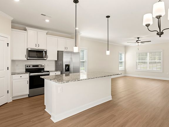 This chef-inspired kitchen includes a kitchen island