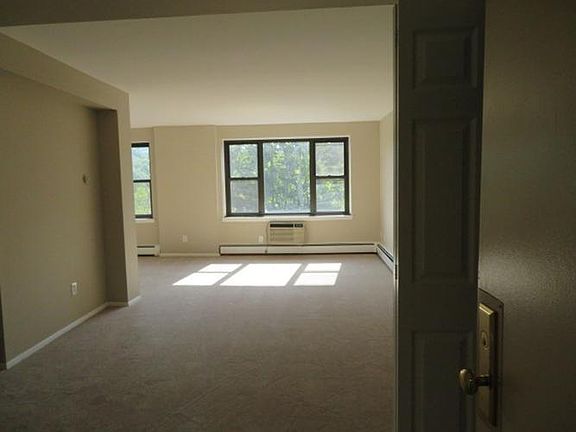 view of living room and entry