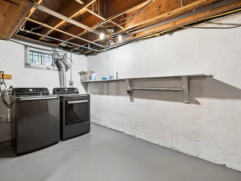 Laundry in basement