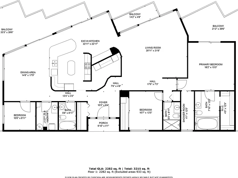 Penthouse Unit Encompasses Entire Top Floor
