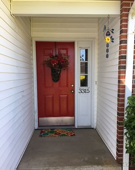 Welcoming front door.