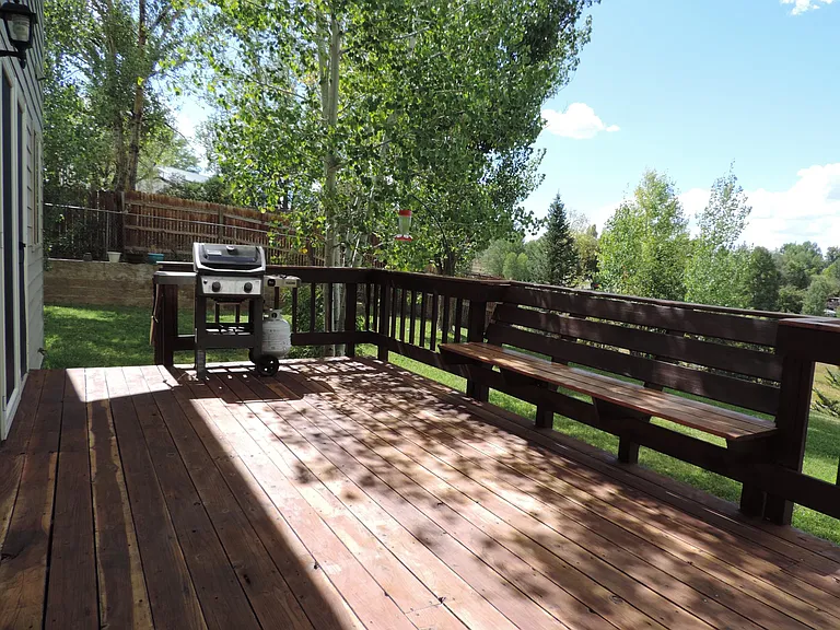 BBQ deck.