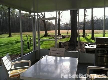 View from screened porch