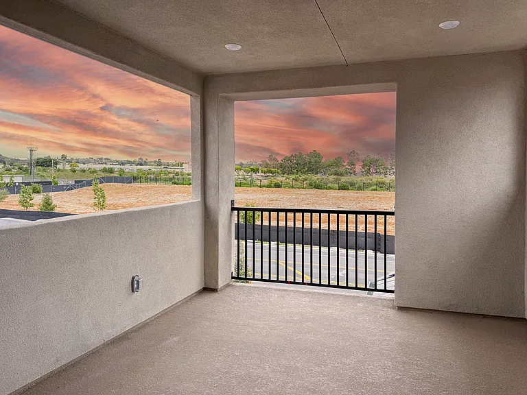 Enclosed Patio with Unobstructed Views