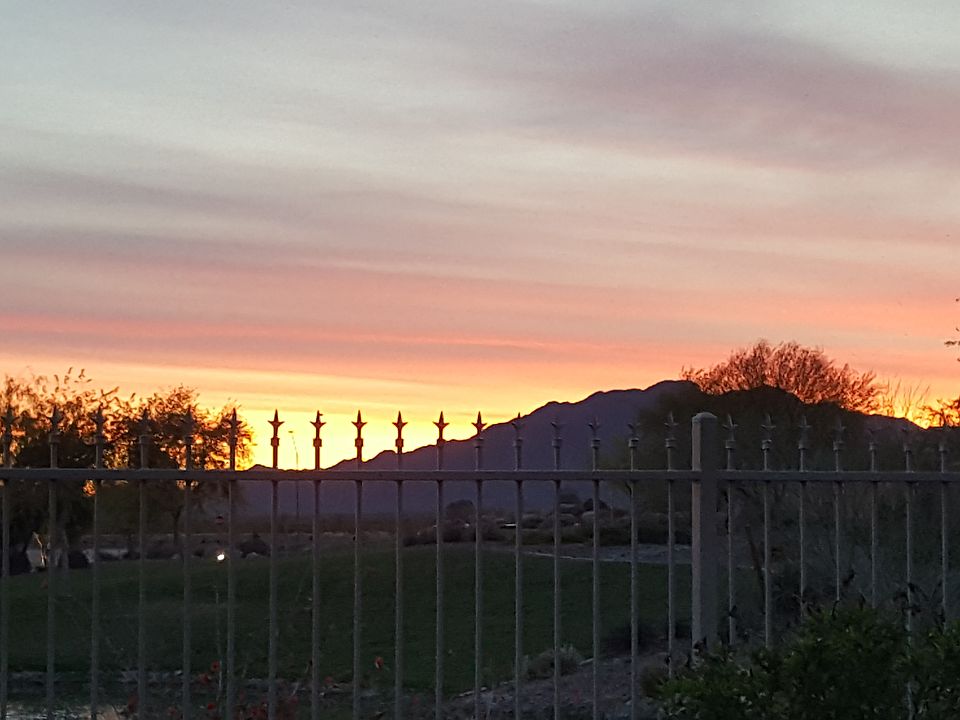 Sunrise from Back Yard