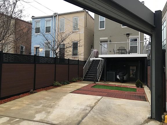 Rear yard and parking