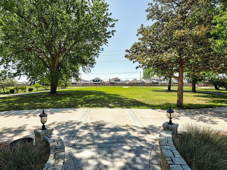 View from entry toward street
