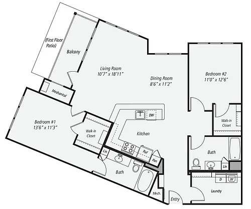 Floor plan B13-X-1364