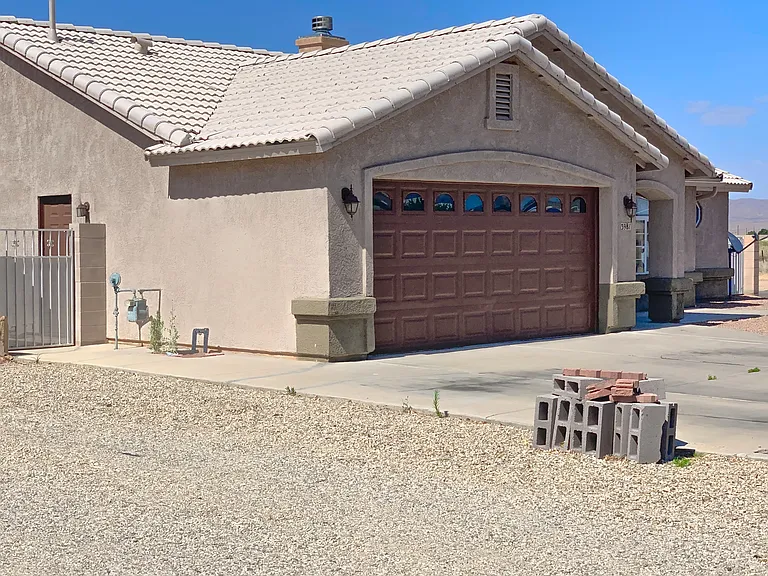 Front left of house