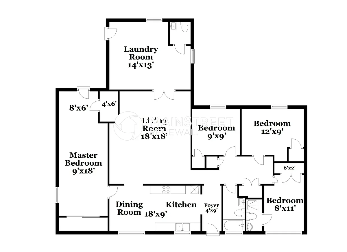 Floor Plan - 4721 E Polk St