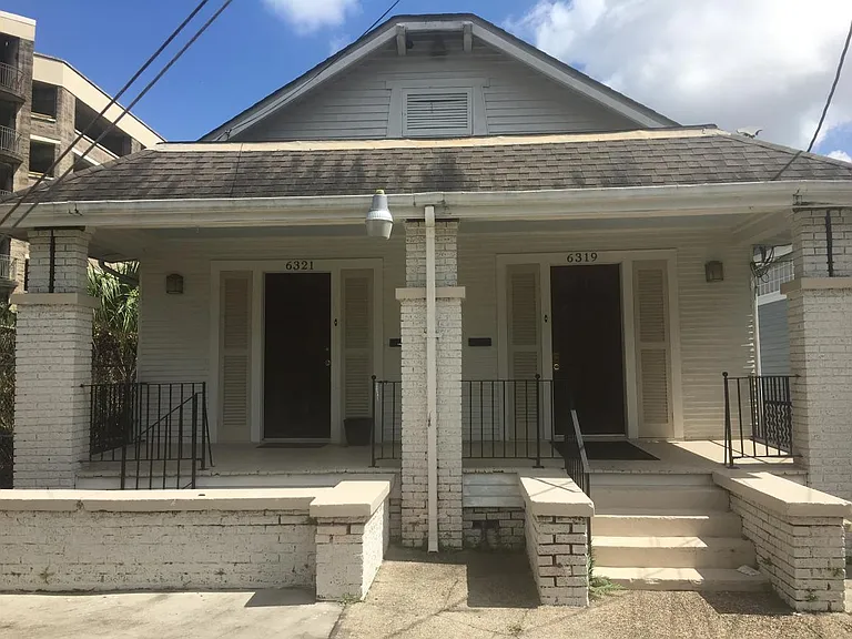 front of double