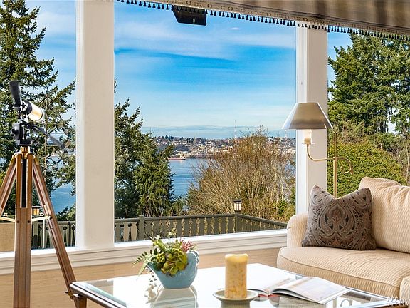 City, mountain and sound views.