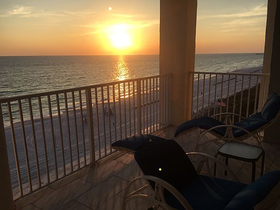 Sunset from the Balcony.