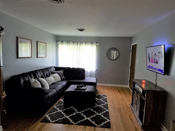 Living view to front door