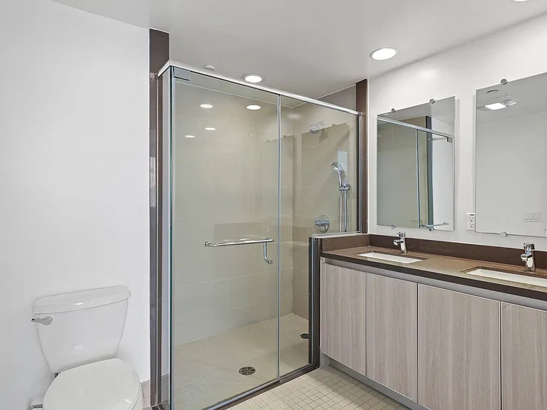 Master Bathroom with Walk-In Shower and Double-Sink Vanity