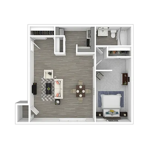 Floor plan One Bedroom