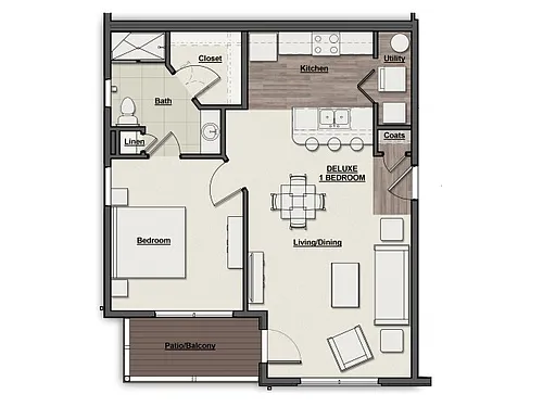 Floor plan Rivers Edge Deluxe