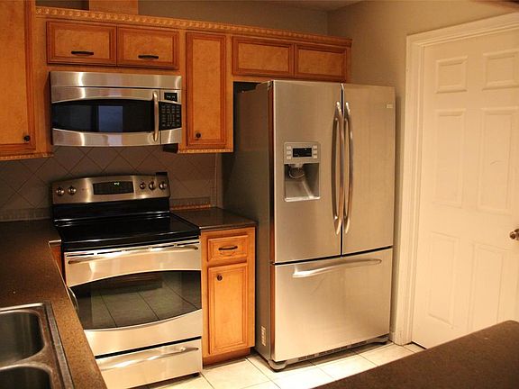 Plenty of storage in kitchen. Refrigerator included!