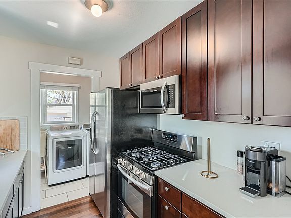 Kitchen and laundry room