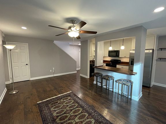 Living room and kitchen