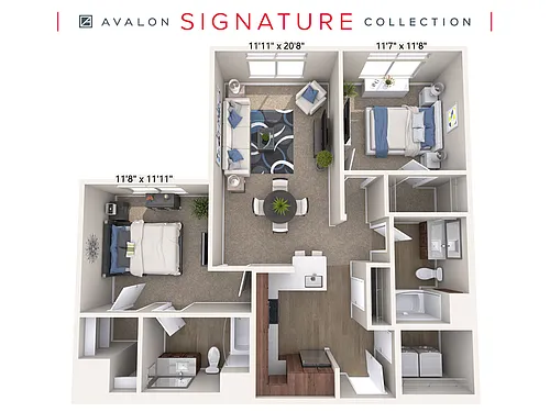 Floor plan B3-Wal
