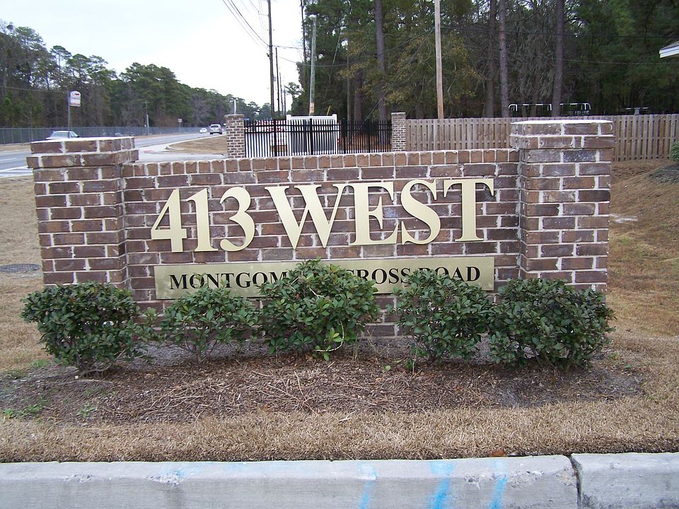 entrance to office complex with 6 separate office buildings