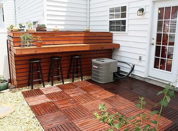 finished backyard w/ storage