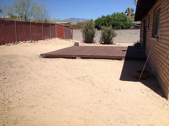 Large, open backyard