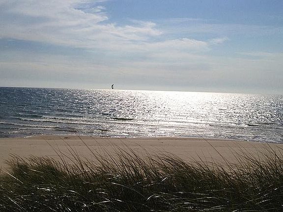 Just a short walk or bike.