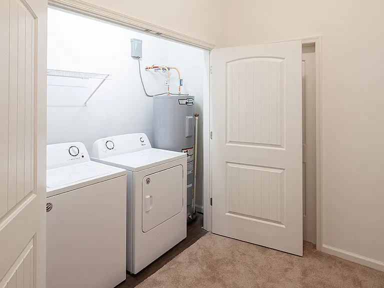 Full-size washer & dryer included