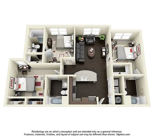 Floor plan 3X3
