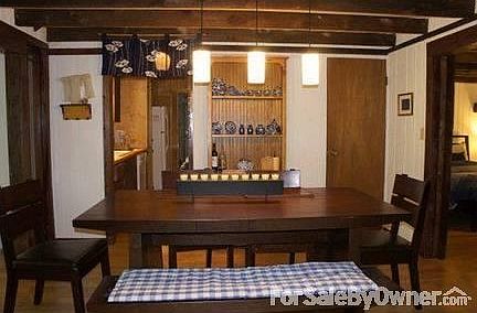 Dining area open to large foyer