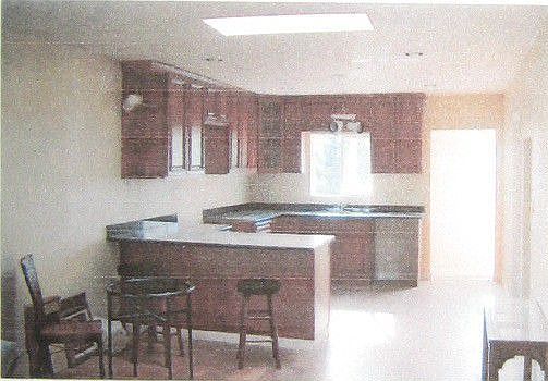 New cabinets, Pergo floors, and Granite countertops